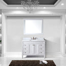 Modern Fittings Tiffany 48" Single Bath Vanity with Marble Top and Square Sink