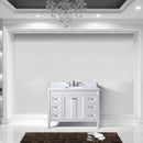 Modern Fittings Tiffany 48" Single Bath Vanity with Marble Top and Square Sink