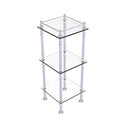 Allied Brass Three Tier Etagere with 14 Inch x 14 Inch Shelves ET-14X143TGL-SCH