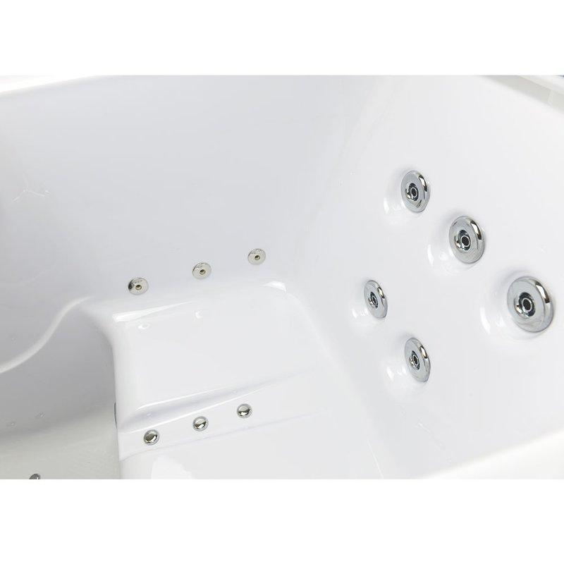 Ella's Bubbles Ultimate Acrylic Walk-In Spa Bath with Foot Massage