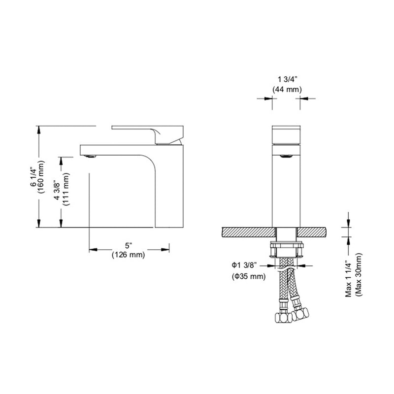 Blossom Single Handle Lavatory Faucet F01-118