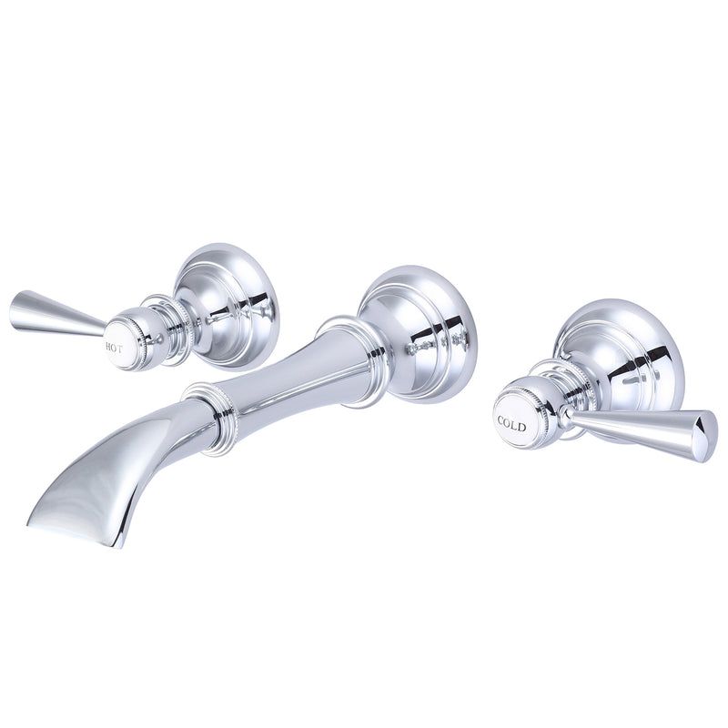 Water Creation Waterfall Style Wall-mounted Lavatory Faucet in Chrome Finish F4-0004-01-TL