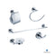 Fresca Alzato 5-Piece Bathroom Accessory Set - Chrome FAC0800