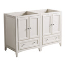 Fresca Oxford 48" Antique White Traditional Double Sink Bathroom Cabinets FCB20-2424AW