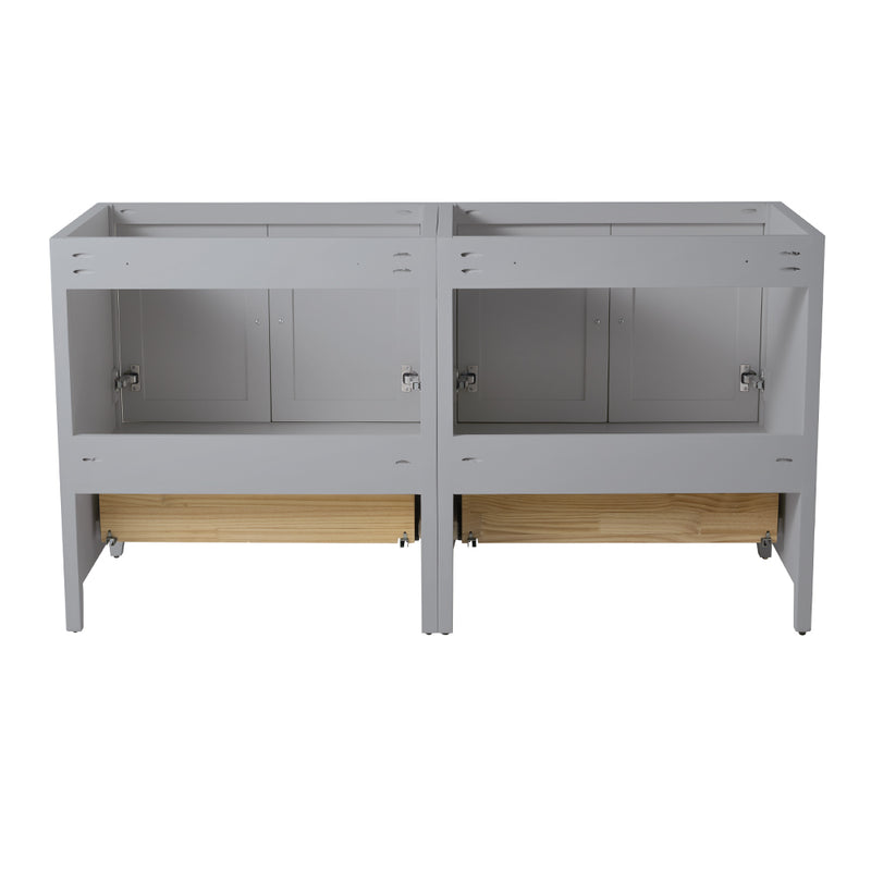 Fresca Oxford 59" Gray Traditional Double Sink Bathroom Cabinets FCB20-3030GR