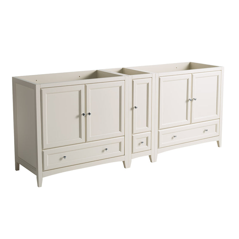 Fresca Oxford 83" Antique White Traditional Double Sink Bathroom Cabinets FCB20-361236AW