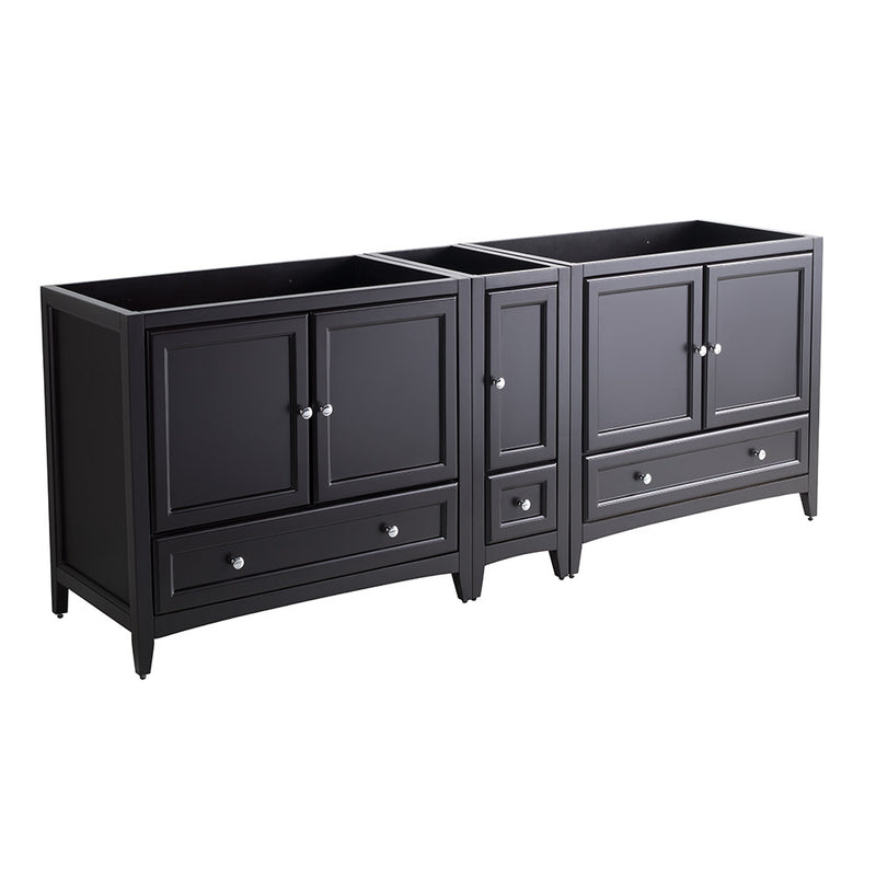 Fresca Oxford 83" Espresso Traditional Double Sink Bathroom Cabinets FCB20-361236ES