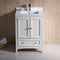 Fresca Oxford 24" Antique White Traditional Bathroom Cabinet with Top and Sinks FCB2024AW-CWH-U