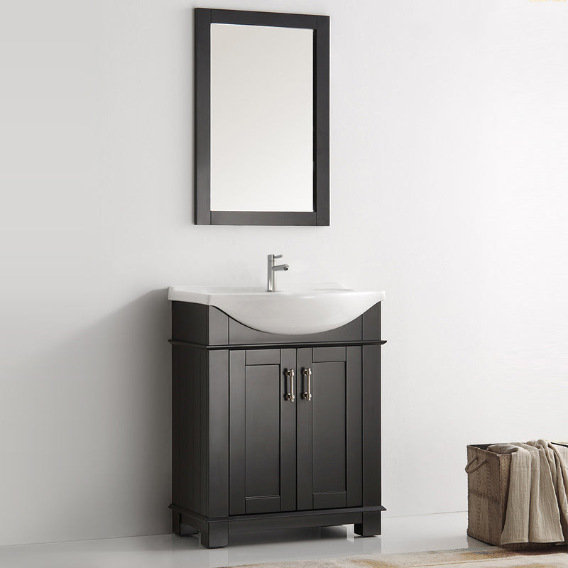 Fresca Hartford 30" Black Traditional Bathroom Vanity FCB2303BL-I