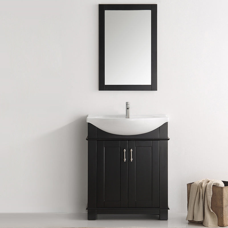 Fresca Hartford 30" Black Traditional Bathroom Vanity FCB2303BL-I