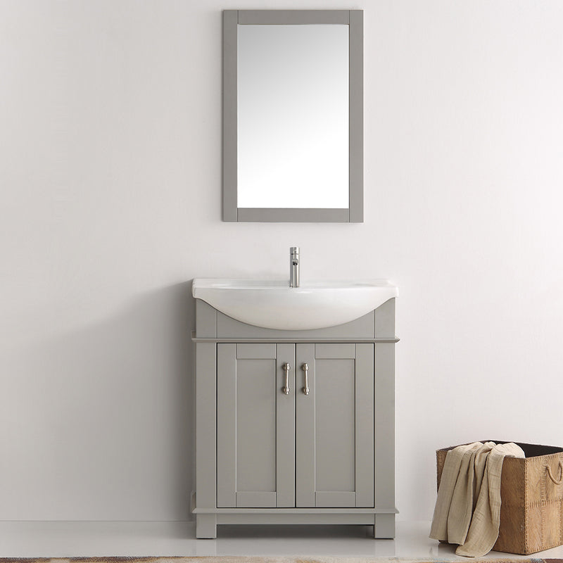 Fresca Hartford 30" Gray Traditional Bathroom Vanity FCB2303GR-I