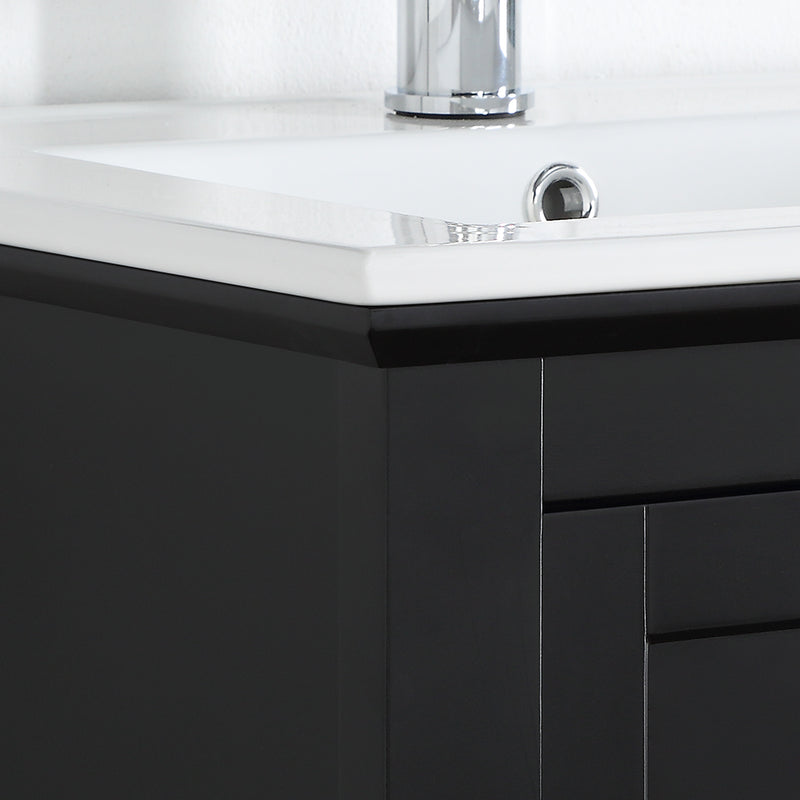 Fresca Manchester 24" Black Traditional Bathroom Vanity FCB2304BL-I