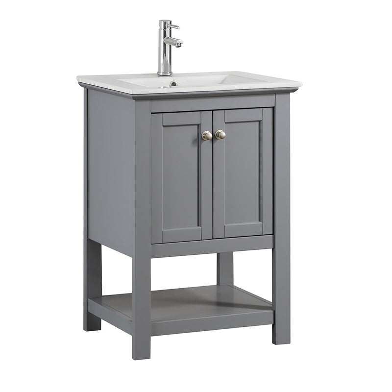 Fresca Manchester 24" Gray Traditional Bathroom Vanity FCB2304GR-I