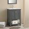 Fresca Manchester Regal 24" Gray Wood Veneer Traditional Bathroom Vanity FCB2304VG-I