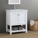 Fresca Manchester 30" White Traditional Bathroom Vanity FCB2305WH-I