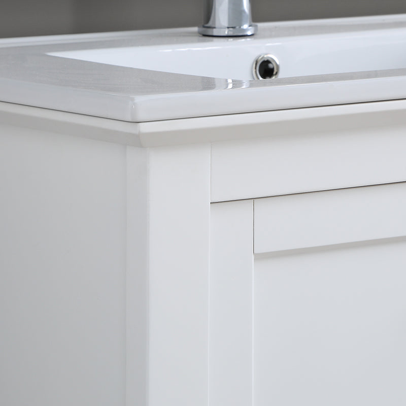 Fresca Manchester 30" White Traditional Bathroom Vanity FCB2305WH-I