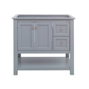 Fresca Manchester 36" Gray Traditional Bathroom Cabinet FCB2336GR