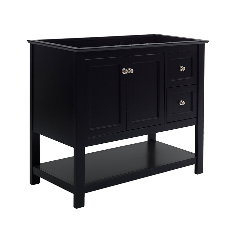 Fresca Manchester 42" Black Traditional Bathroom Cabinet FCB2340BL