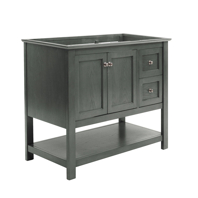 Fresca Manchester Regal 42" Gray Wood Veneer Traditional Bathroom Cabinet FCB2340VG