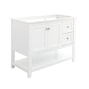 Fresca Manchester 42" White Traditional Bathroom Cabinet FCB2340WH