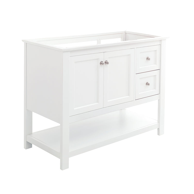 Fresca Manchester 42" White Traditional Bathroom Cabinet FCB2340WH