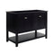 Fresca Manchester 48" Black Traditional Double Sink Bathroom Cabinet FCB2348BL-D