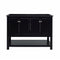 Fresca Manchester 48" Black Traditional Double Sink Bathroom Cabinet FCB2348BL-D