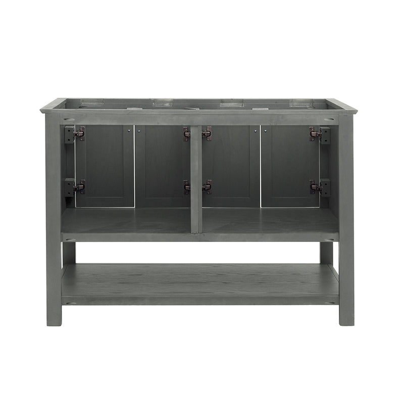 Fresca Manchester Regal 48" Gray Wood Veneer Traditional Double Sink Bathroom Cabinet FCB2348VG-D