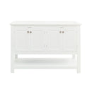 Fresca Manchester 48" White Traditional Double Sink Bathroom Cabinet FCB2348WH-D