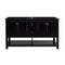 Fresca Manchester 60" Black Traditional Double Sink Bathroom Cabinet FCB2360BL-D