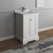 Fresca Windsor 24" Matte White Traditional Bathroom Cabinet with Top and Sink FCB2424WHM-CWH-U