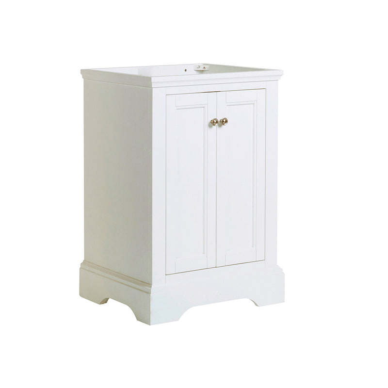 Fresca Windsor 24" Matte White Traditional Bathroom Cabinet FCB2424WHM