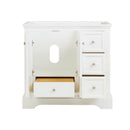 Fresca Windsor 36" Matte White Traditional Bathroom Cabinet FCB2436WHM