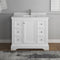 Fresca Windsor 40" Matte White Traditional Bathroom Cabinet with Top and Sink FCB2440WHM-CWH-U