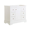 Fresca Windsor 40" Matte White Traditional Bathroom Cabinet FCB2440WHM