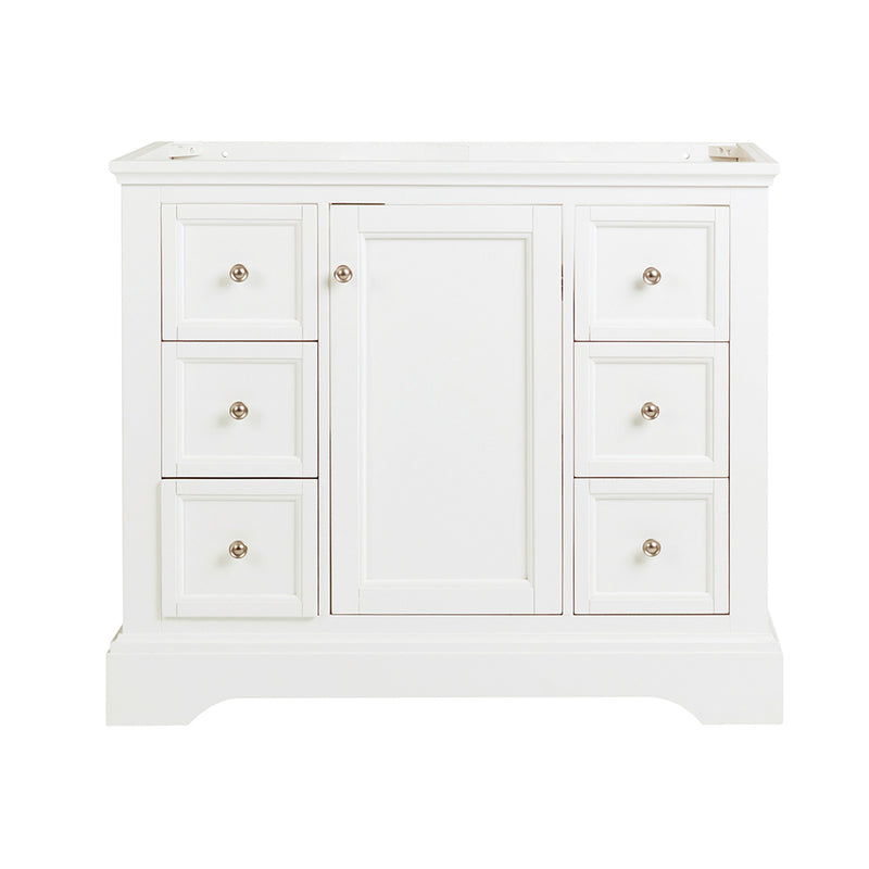 Fresca Windsor 40" Matte White Traditional Bathroom Cabinet FCB2440WHM