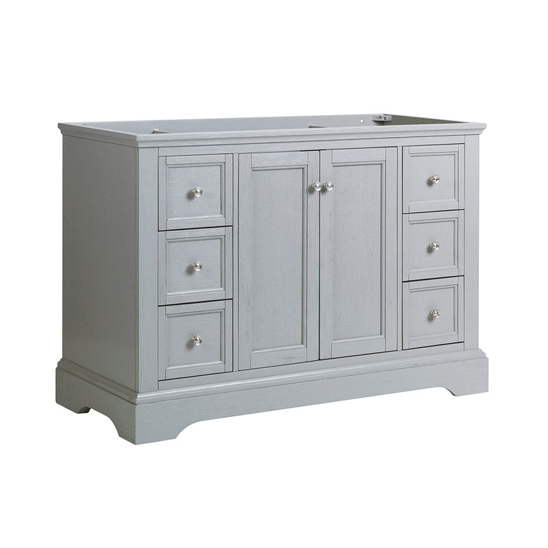 Fresca Windsor 48" Gray Textured Traditional Bathroom Cabinet FCB2448GRV