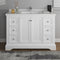 Fresca Windsor 48" Matte White Traditional Bathroom Cabinet with Top and Sink FCB2448WHM-CWH-U