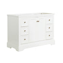 Fresca Windsor 48" Matte White Traditional Bathroom Cabinet FCB2448WHM