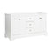 Fresca Windsor 60" Matte White Traditional Double Sink Bathroom Cabinet FCB2460WHM