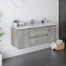 Fresca Formosa 47" Wall Hung Modern Bathroom Cabinet in Ash FCB31-122412ASH