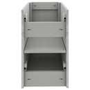 Fresca Formosa 58" Floor Standing Open Bottom Double Sink Modern Bathroom Cabinet in Ash FCB31-241224ASH-FS