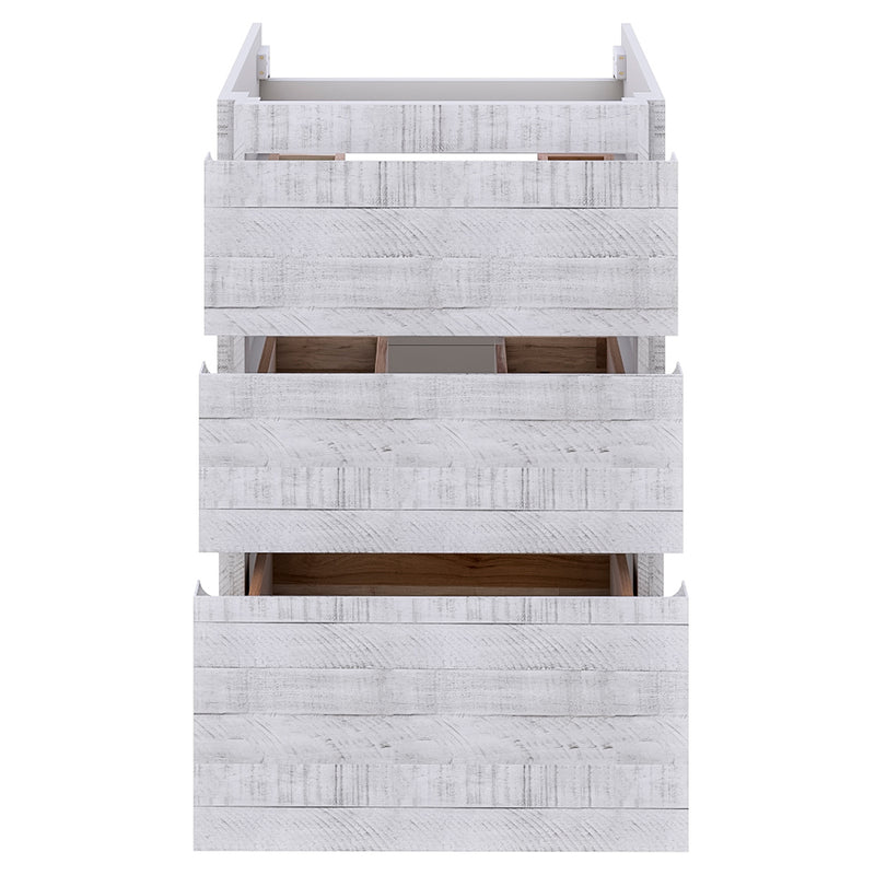 Fresca Formosa 58" Floor Standing Double Sink Modern Bathroom Cabinet in Rustic White FCB31-241224RWH-FC