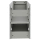 Fresca Formosa 82" Floor Standing Open Bottom Double Sink Modern Bathroom Cabinet in Ash FCB31-361236ASH-FS