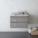 Fresca Formosa 29" Wall Hung Modern Bathroom Cabinet in Ash FCB3130ASH