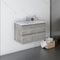 Fresca Formosa 29" Wall Hung Modern Bathroom Cabinet in Ash FCB3130ASH