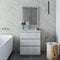 Fresca Formosa 29" Floor Standing Modern Bathroom Cabinet in Rustic White FCB3130RWH-FC