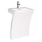 Fresca Quadro 23" White Pedestal Sink FCB5024WH