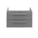 Fresca Lucera 24" Gray Wall Hung Vessel Sink Modern Bathroom Cabinet FCB6124GR-VSL