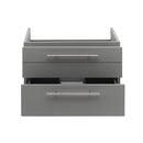 Fresca Lucera 24" Gray Wall Hung Vessel Sink Modern Bathroom Cabinet FCB6124GR-VSL